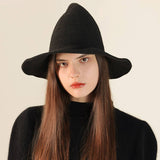 HALLOWEEN POINTED WITCH HAT KNIT FOLDABLE_CWAH0617