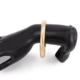 DESIGN GEOMETRIC SQUARE POLISHED RING BRACELET_CWMM3099