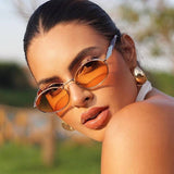 ROUND SMALL FRAME SUNGLASSES TRENDY SUNGLASSES_CWASG0604
