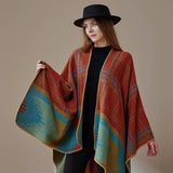 SHAWL FASHION ALL MATCH THICK BLANKET CAPE CLOAK_CWASC2225