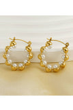 18K Gold Plated Stainless Steel Earrings_Cwaje0394
