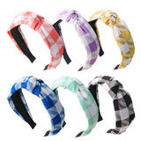 SIMPLE NEW STYLE PLAID KNOTTED HEADBAND_CWAHA1715
