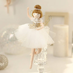 CHRISTMAS BALLERINA ANGEL PLUSH TREE ORNAMENT_CWMM9872