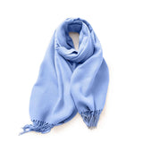 FASHION SCARF SOFT FAUX CASHMERE WITH TASSELS_CWASC0174