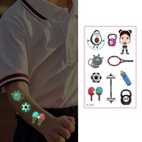 GLOW IN THE DARK SPORT TATTOOS SWEATPROOF SET_CWMM8387