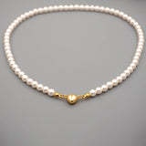 TEMPERAMENT PEARL HEART SHAPE MAGNETIC NECKLACE_CWAJE1688