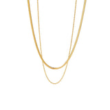RETRO DOUBLE LAYER SNAKE CHAIN NECKLACE_CWAJE1420