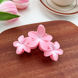 CANDY COLOR TRIPLE FLOWER HAIR CLAW CLIP_CWAHA1583