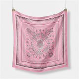 FAUX SILK PAISLEY PRINT SCARF VINTAGE NECK WRAP_CWASC0654