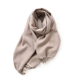FASHION SCARF SOFT FAUX CASHMERE WITH TASSELS_CWASC0174