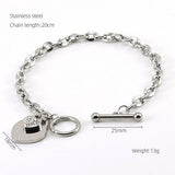 Cwaje1955_Fashion Love Stainless Steel Bracelet Ot Buckle