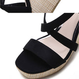 SOLID COLOR SQUARE TOE CROSS STRAP HIGH HEELS_CWSHS0645