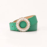 CLASSIC RHINESTONE BUCKLE BELTS FOR WOMEN_CWABE0390