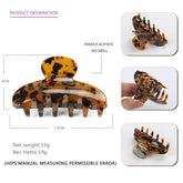 ACETATE HAIR CLIP HAIRPIN HALF TIED SHARK CLIP_CWAHA4251
