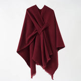 PURE COLOR HIGH GRADE WARM CASHMERE SHAWL_CWMM2091