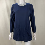 Solid-Color Loose Round-Neck Pocket T-Shirt