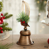 METAL IRON CHRISTMAS BELL HANGING DOOR WALL DECOR_CWMM9782