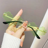 STYLISH HEART MOSAIC SUNGLASSES WITH COLORFUL_CWASG0345