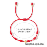 COPPER BEAD PERUVIAN KNOT COPPER CROSS BRACELET_CWMM3859