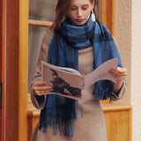 2025 FASHION PLAID TASSEL SCARF WINTER WARMTH_CWASC0185