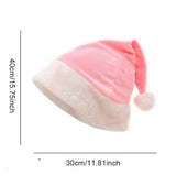 Cwah04591_Soft Crystal Fabric Santa Hat For Christmas Party