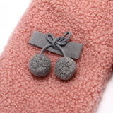 Winter Warm Knitted Rabbit Fur Gloves For Women_Cwag0263
