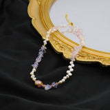 LUXURY WHITE CRYSTAL NATURAL PEARL NECKLACE_CWAJE3845