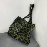 Tote Bags Canvas With Fashionable Leopard Print_Cwab2061
