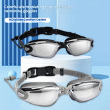 ADULT RACING SWIM GOGGLES HD ANTI FOG SILICONE_CWASG1038