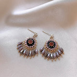 FLOWER FASHION PERSONALIZED TASSEL EARRINGS_CWAJE2332