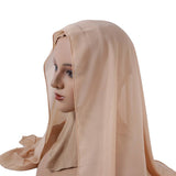 CLASSIC SOLID COLOR PEARL CHIFFON ETHNIC HEADSCARF_CWASC2449