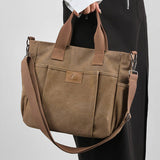 RETRO CANVAS BAG MESSENGER BAG TOTE BAG_CWAB1282