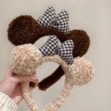 CUTE BOW PLUSH HEADBAND HAIRBAND HEADDRESS_CWAHA4037