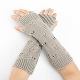Warm Heart Knitted Wool Gloves_Cwag0095