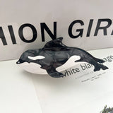 Tricolor Orca Acetate Claw Clip Ocean Chic Style