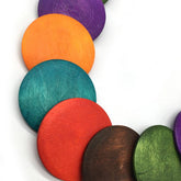 HANDMADE LARGE ROUND WOODEN BEAD LONG NECKLACE_CWMM4559