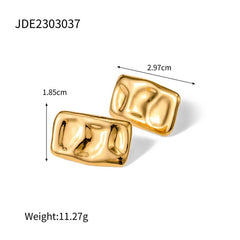 EXAGGERATED FASHIONABLE GEOMETRIC SQUARE EARRINGS_CWAJE1356