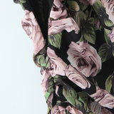 FRENCH STYLE LACE ROSE PRINT WOMEN S SLIP DRESS_CWDMD5820