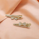 Cat'S Eye Stone Bow Hairpin Side Bangs Clip_Cwaha4710
