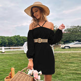 Strapless, Strapless, Long-Sleeved Dress