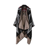 HOODED CAPE SCARF WEAR ETHNIC STYLE SHAWL_CWASC2269