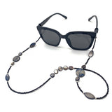 BEADED SHELL GLASS RICE BEADS GLASSES LANYARD_CWMM1171