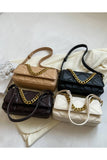 Quilted Zipper Chain Point Cross Body Bag_Cwab0526