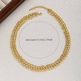 CHUNKY CHAIN STATEMENT NECKLACE WITH CLASP DESIGN_CWMM3573