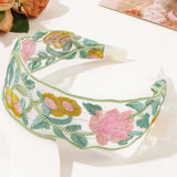 MESH EMBROIDERED FLOWER HEADBAND_CWAHA1651