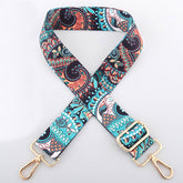 Women Color Geometric Stripes Adjustable Bag Strap_Cwmm0384