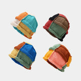 CURLED BRIM CONTRAST KNITTED HAT_CWAH1582