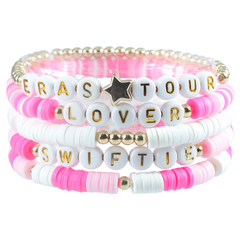 MULTILAYER ELASTIC LETTER BEAD BRACELETS SET_CWAJE0711