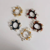 SHELL CAT EYE BEAD HAIR TIE CUTE PEARL NEW BAND_CWAHA6785