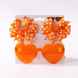 KIDS POLKA DOT GROSGRAIN BOW HAIR CLIP SUNGLASSES_CWAHA6708
